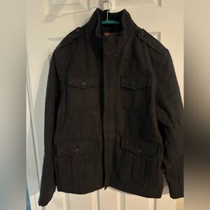 Men's Dark Gray Wool Jacket